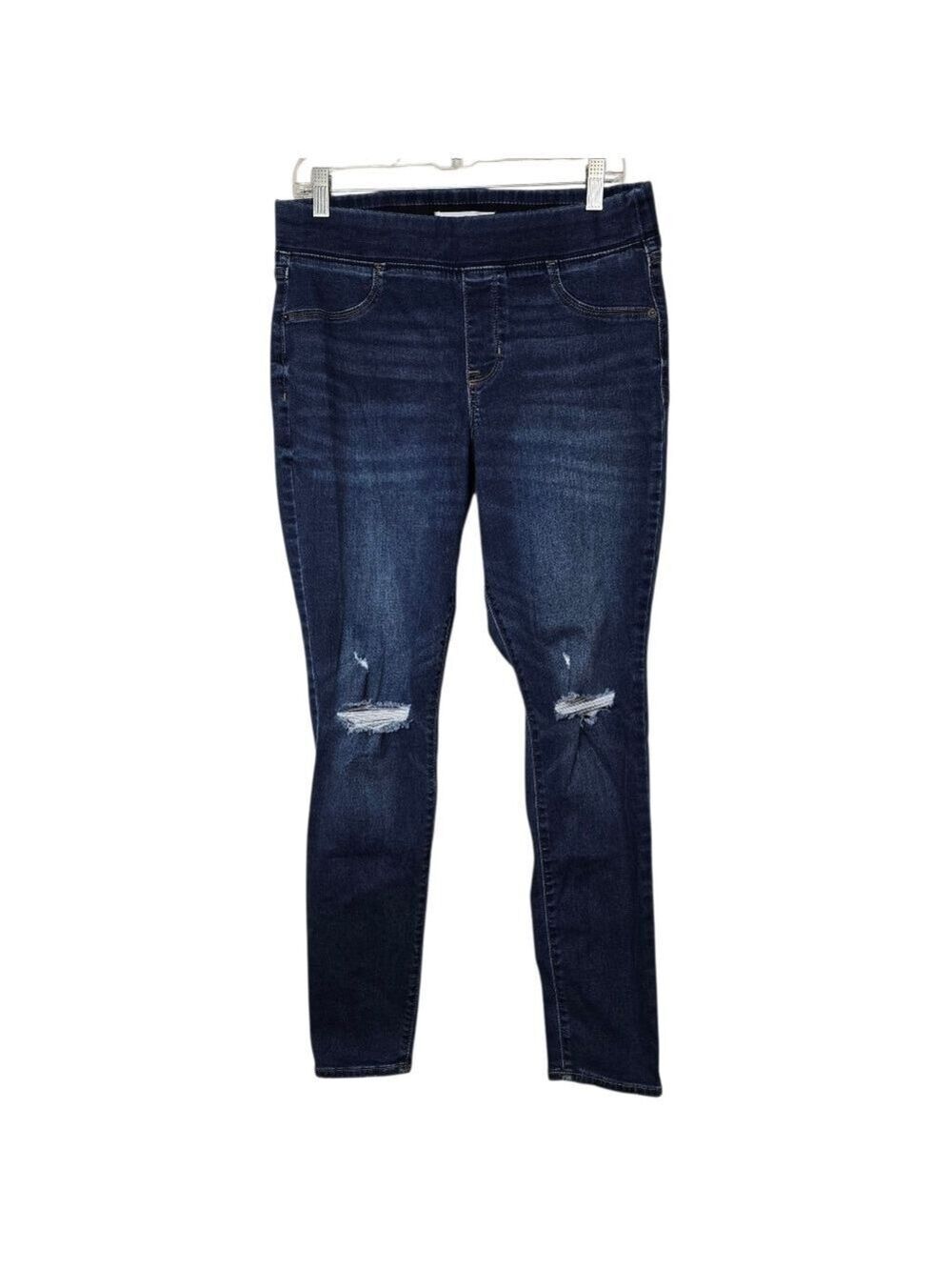 Old Navy Rockstar Blue Distressed Pull On Jeggings 12